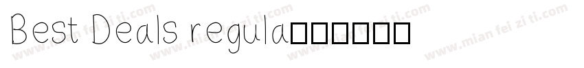 Best Deals regula字体转换